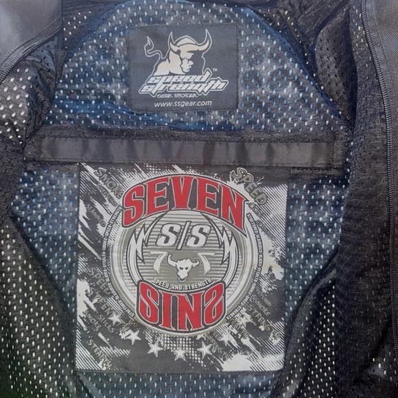 Speed and Strength Motorcycle Jacket Mens Large Armored Digital Camouflage - Picture 6 of 15